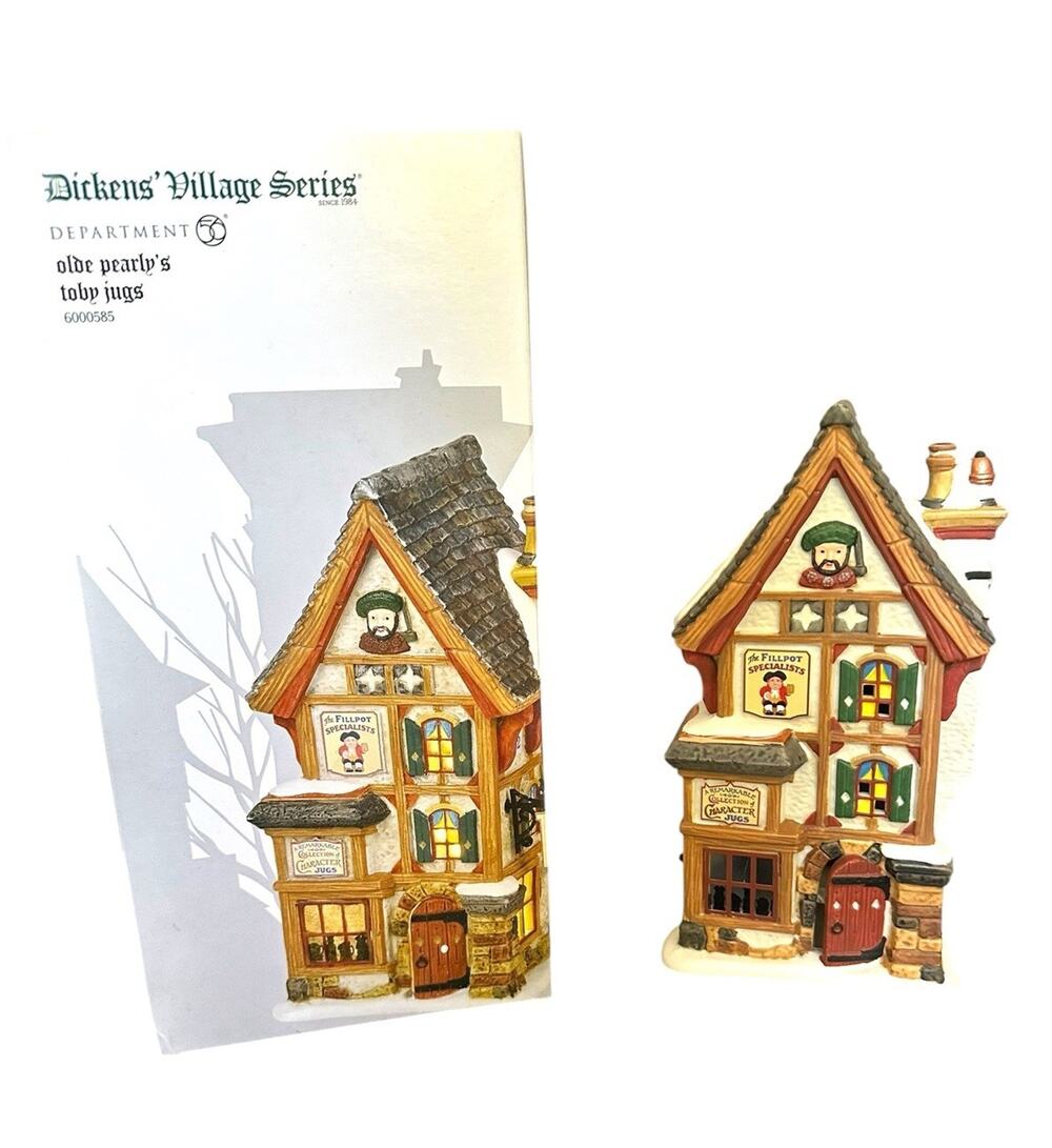 Department 56 Dickens Village Olde Pearly's Toby Jugs 6000585 Box Christmas
